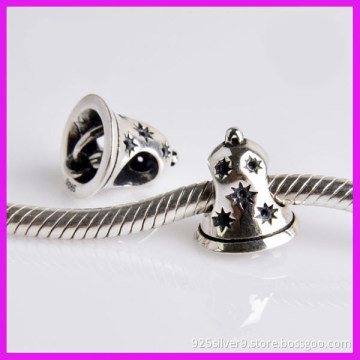 Small Bell Shape 925 Sterling Silver Charms And Beads For European Bracelets